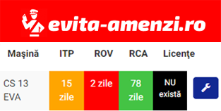 Evita-Amenzi.ro - Notificari ITP, RCA si Rovinieta