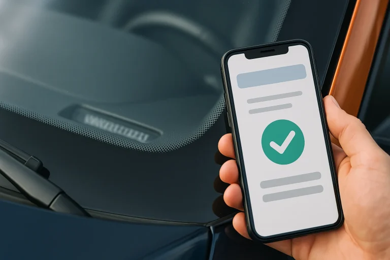 Verificarea seriei de șasiu VIN a unui autoturism