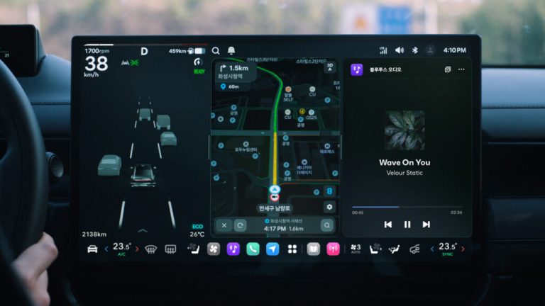 Hyundai’s New Pleos Infotainment Looks Like Tesla’s, Until You Notice What’s Still There