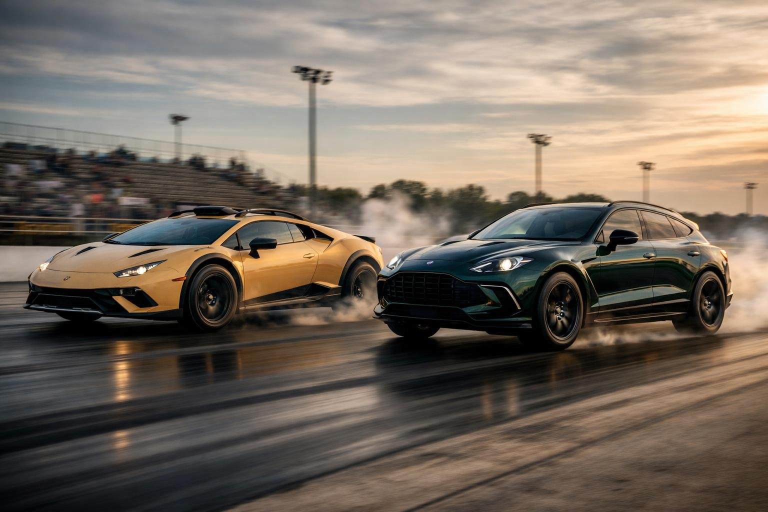 Lamborghini Huracan Sterrato vs Aston Martin DBX707: Duel inedit