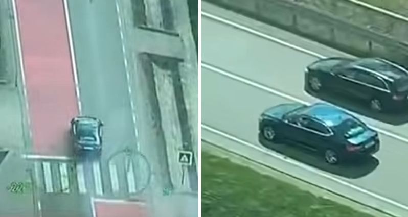 Șoferi filmați din elicopter după depășiri periculoase: amenzi și permise suspendate