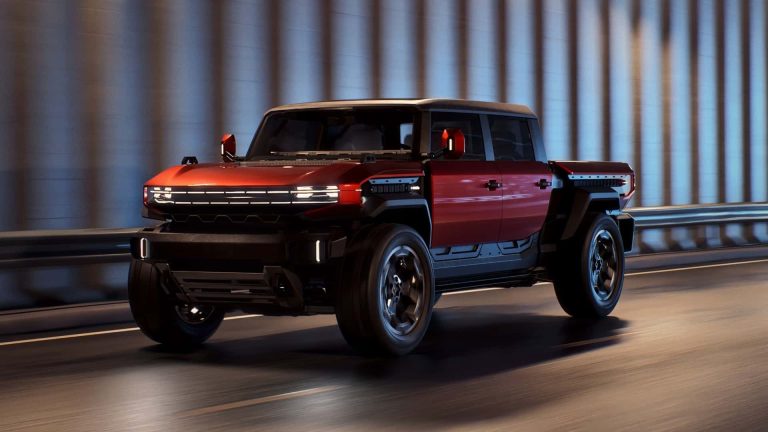 GMC Hummer X: Conceptul electric mid-size cu ecrane stivuibile