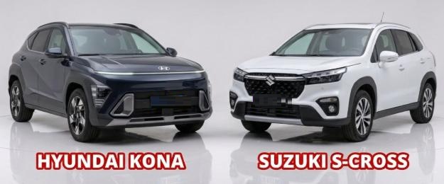 Hyundai Kona Hybrid vs Suzuki S-Cross MHEV: Cine câștigă?