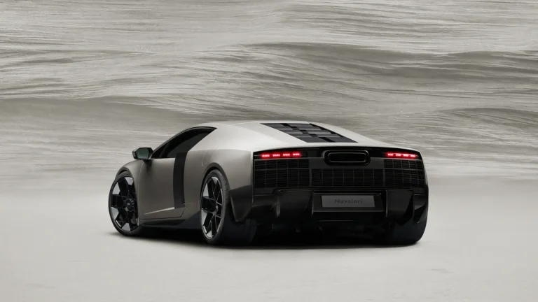 Titanium, static studio shot, exterior, rear three-quarter view