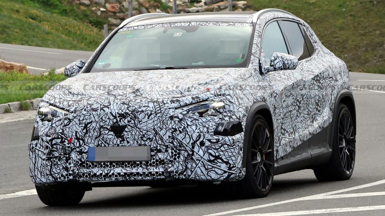 Mercedes-AMG GLA Electric: peste 500 CP în camuflaj