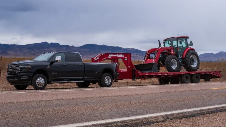 Ram 3500 HD towing a tractor