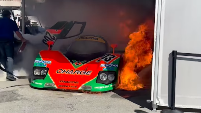 Mazda 767B în flăcări la Laguna Seca: ce s-a întâmplat