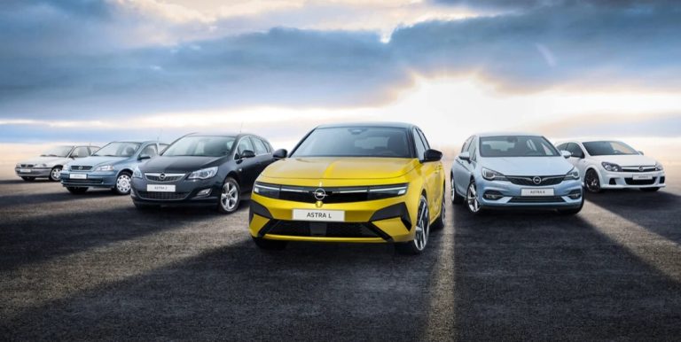 Opel Astra: 35 de ani de la debutul celei mai vândute generații