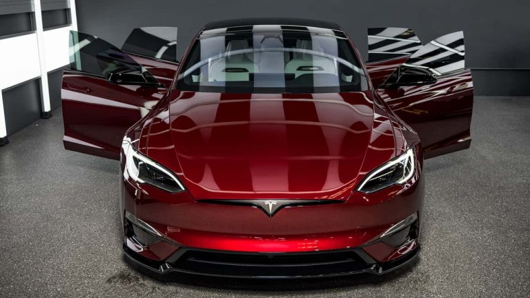 Tesla Model S Plaid Signature Edition 001 Completed Preservation - Front View