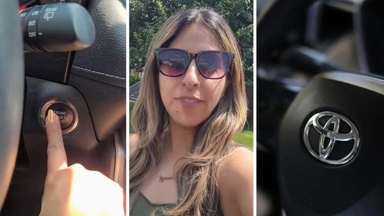 New Jersey woman starts up 2021 Toyota Rav4.