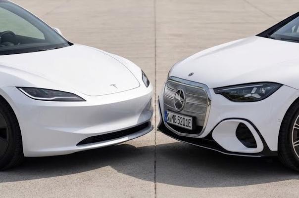 Tesla Model 3 LR vs Mercedes C 400 EQ: un duel inegal