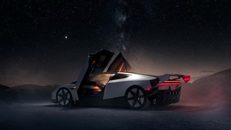 Tesla Roadster zboară cu rachete: 0-100 km/h în 0,59 secunde