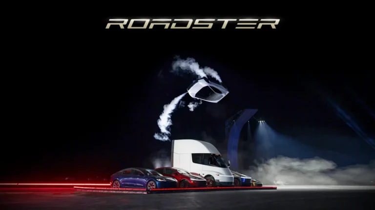 Tesla Roadster zboară cu rachete: 0-100 km/h în 0,59 secunde
