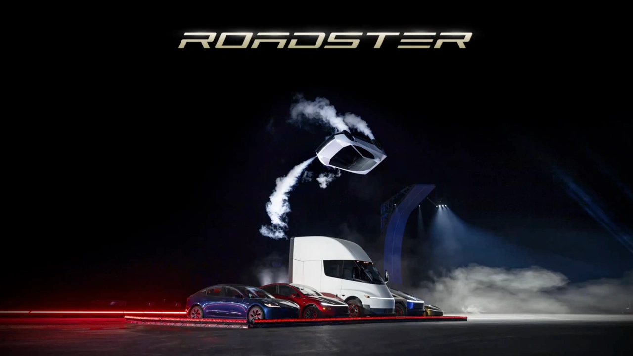 Tesla Roadster zboară cu rachete: 0-100 km/h în 0,59 secunde